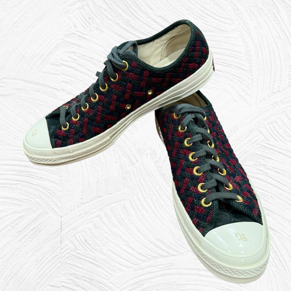 Converse Kith Bergdorf Goodman Shoes Mens Size 10 Woven Chuck Taylor Low top
